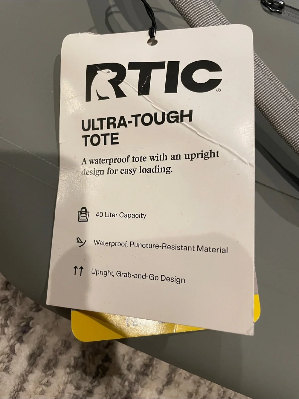 RTIC Olive Green Water-Resistant Tote Bag